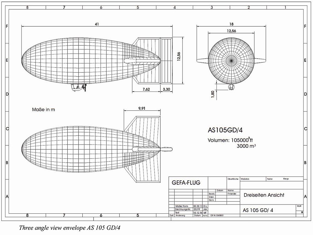 GEFA-FLUG AS105GD-4 Technical Diagram